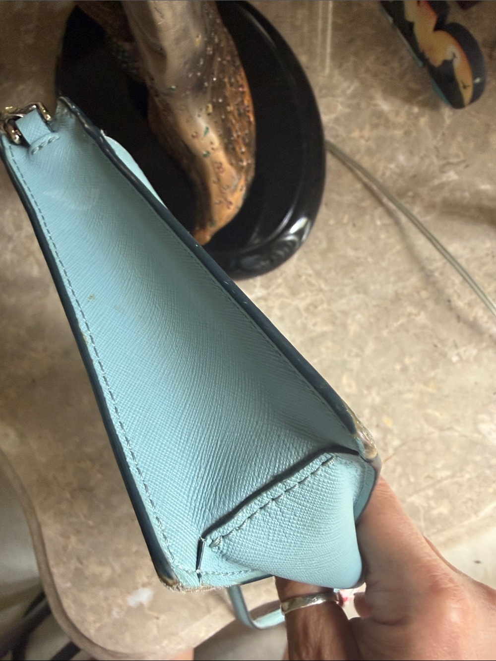 kate spade Pale Blue Leather Crossbody Bag - Picture 2 of 10